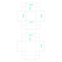 Коробка с окном Vindu, средняя