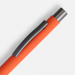 Ручка шариковая Atento Soft Touch, оранжевая