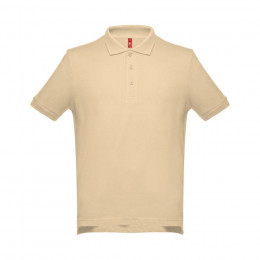 Рубашка-поло мужская ADAM, песочный, 2XL, 100% хлопок, плотность 195 г/м2