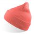 Шапка вязаная двойная Wind-S, коралловый, 100% переработанный полиэстер Шапка вязаная двойная Wind-S, коралловый, 100% переработанный полиэстер