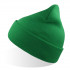 Шапка вязаная двойная Wind-S, зелёный, 100% переработанный полиэстер Шапка вязаная двойная Wind-S, зелёный, 100% переработанный полиэстер