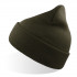 Шапка вязаная двойная Wind-S, оливковый, 100% переработанный полиэстер Шапка вязаная двойная Wind-S, оливковый, 100% переработанный полиэстер