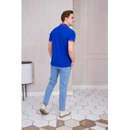 Рубашка поло мужская STAN триколор хлопок/полиэстер 185, 04RUS