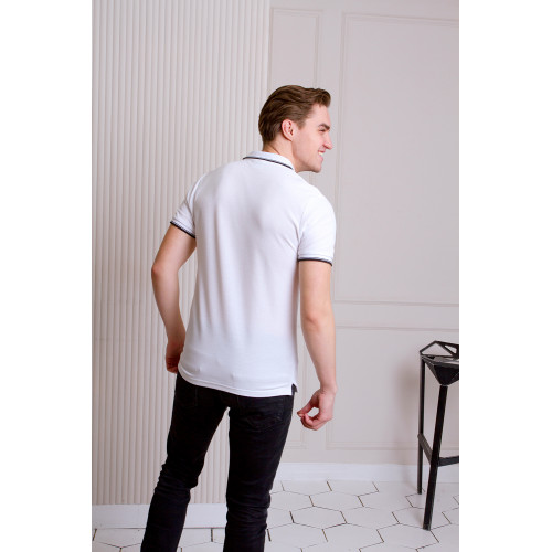 Рубашка поло мужская STAN с окантовкой хлопок/полиэстер 185, 04T