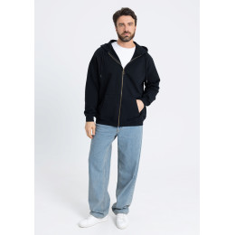 Толстовка ОNE SIZE, с капюшоном на молнии футер без начёса 350, 72