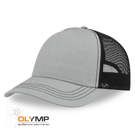 Бейсболка "RAPPER CANVAS"                                                                                         серый, черный   