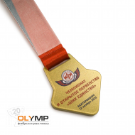 Медаль 1-слойная из металла с полноцветной печатью